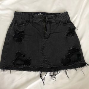 Hollister High Rise Black Skirt